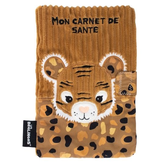 Speculos le tigre Protège carnet de santé Marron  de Les Déglingos