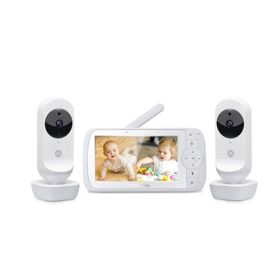 Babyphone VM 65 X Connect 2-en-1 Wifi + Video Blanc de MOTOROLA, Babyphones  vidéo : Aubert Belgique