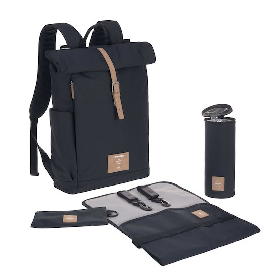 Sac à dos à langer Rolltop Bleu nuit  de Lässig Sac à dos à langer Rolltop Bleu nuit  de Lässig