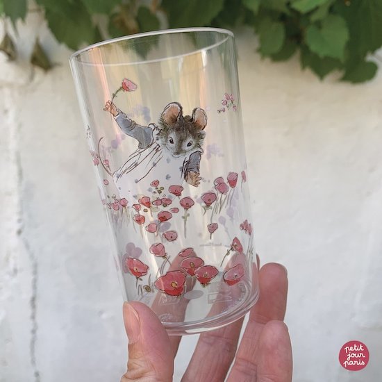 Verre en tritan Ernest et Célestine Rose  de Petit Jour Paris