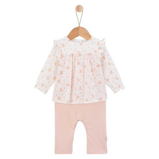 Petit Cocon Combi-robe Imprimé Roses Naissance de P'tit bisou