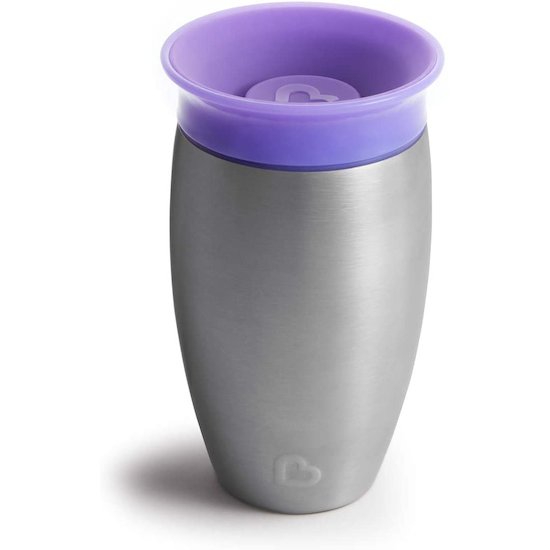 Tasse miracle 360 acier 296ml Violet  de Munchkin Tasse miracle 360 acier 296ml Violet  de Munchkin