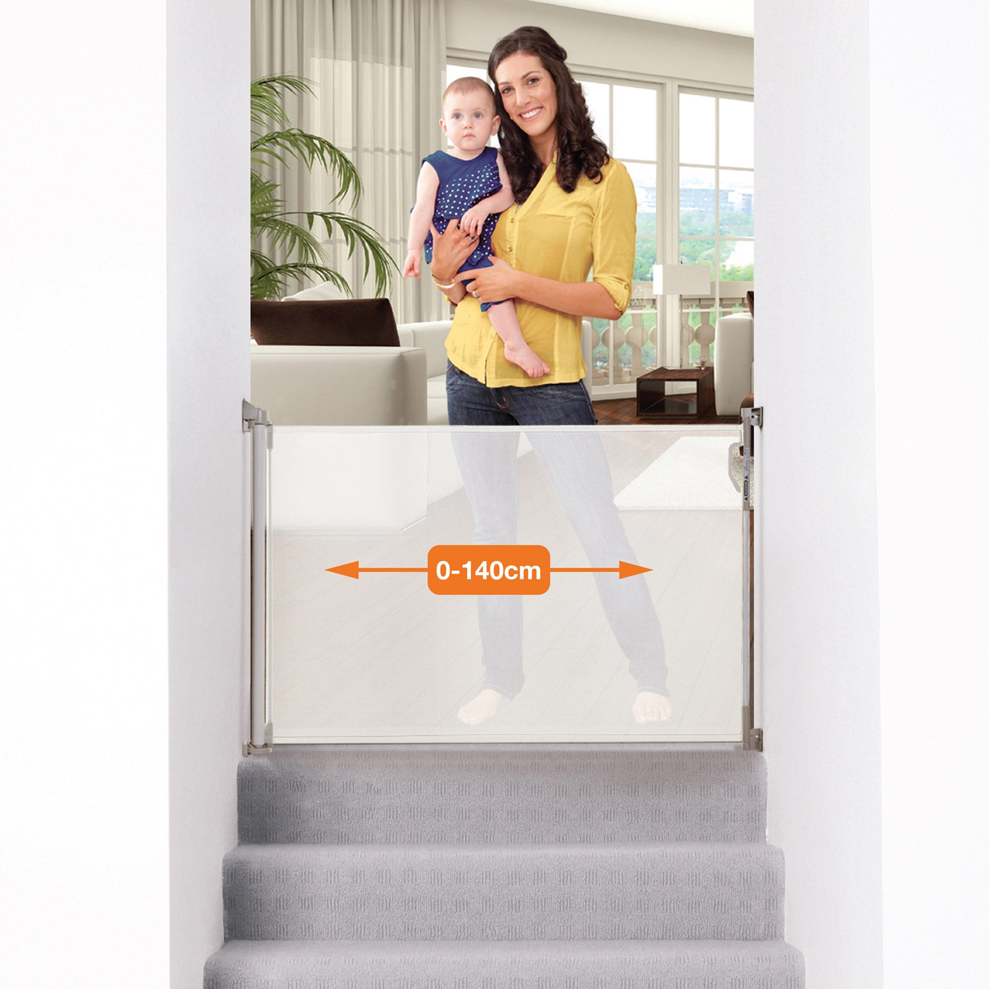 Barrière rétractable pour bébé pour escaliers barrière de sécurité