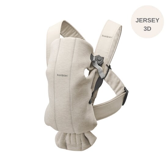 Porte-bébé Mini Beige Clair Jersey 3D  de BabyBjörn