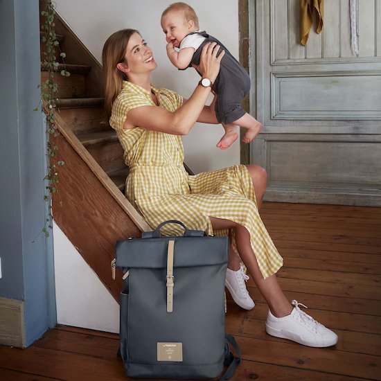 Sac dos langer Rolltop Anthracite de L ssig Sacs dos