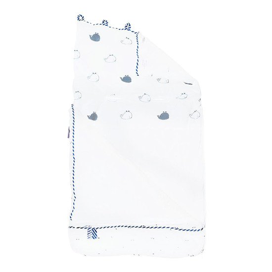 Blue Baleine nid d'ange  0-3 mois de Sauthon Baby's Sweet Home