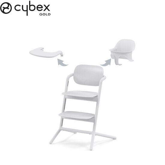 Chaise haute Lemo 3-in-1 All White  de CYBEX