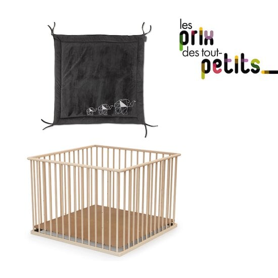 Tout l'équipement pour l'éveil de votre bébé à petit prix : parc en bois + tapis   de Formula Baby