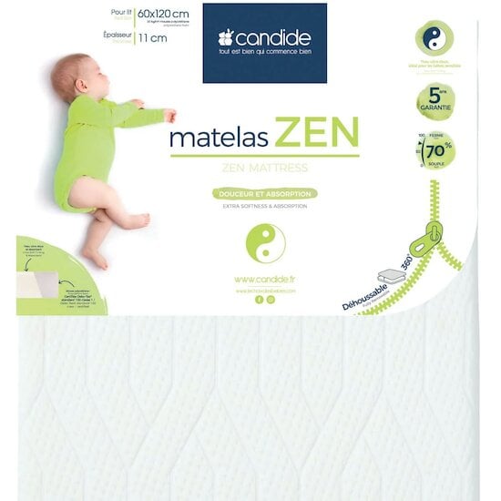 Matelas Zen Déhoussable   de Candide Matelas Zen Déhoussable   de Candide