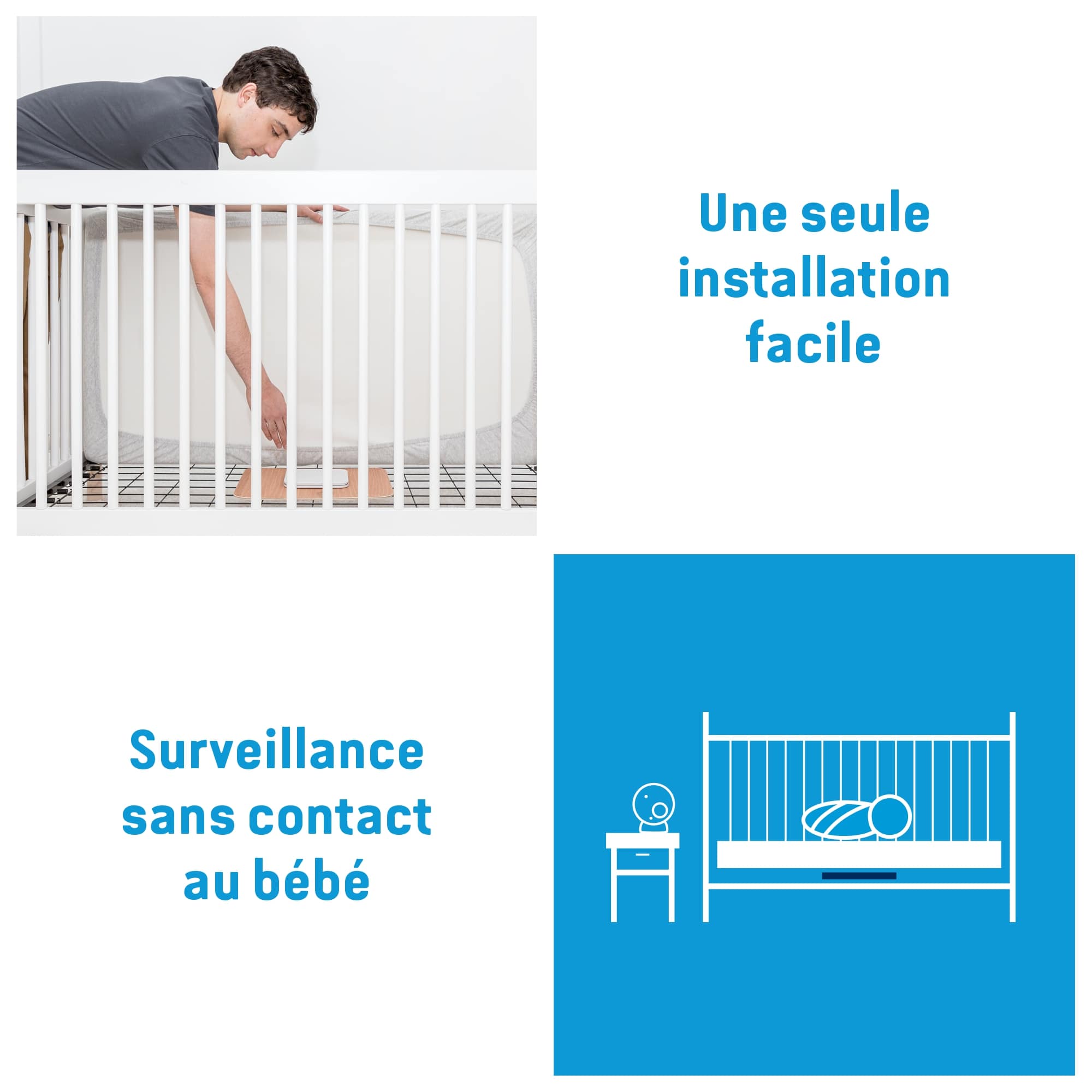 Babyphone Detecteur De Mouvement Ac027 De Angelcare Babyphones Aubert