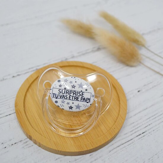 Sucette physiologique Tu vas être Papi  de Irréversible