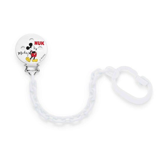 Attache-sucette Mickey Rouge  de Nuk