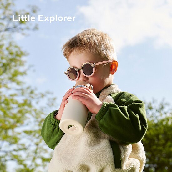 Gourde inox isotherme Little Explorer Ivory  de Babymoov