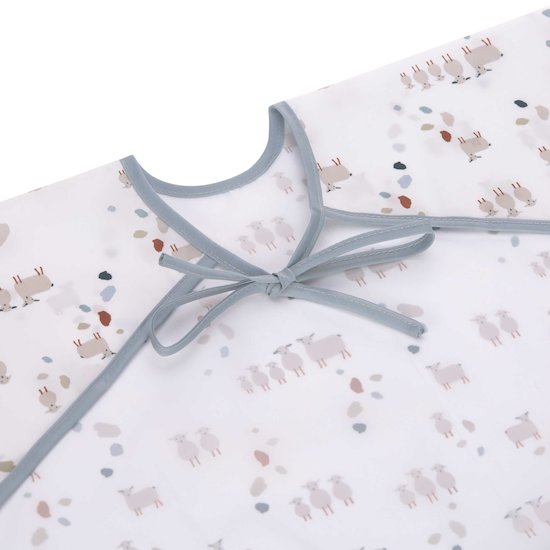 Lot de 2 bavoirs manches longues avec poche Tiny Farmer Mouton  de Lässig  Lot de 2 bavoirs manches longues avec poche Tiny Farmer Mouton  de Lässig