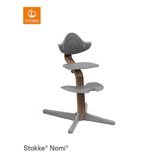 Chaise Nomi® Noyer Gris  de Stokke®