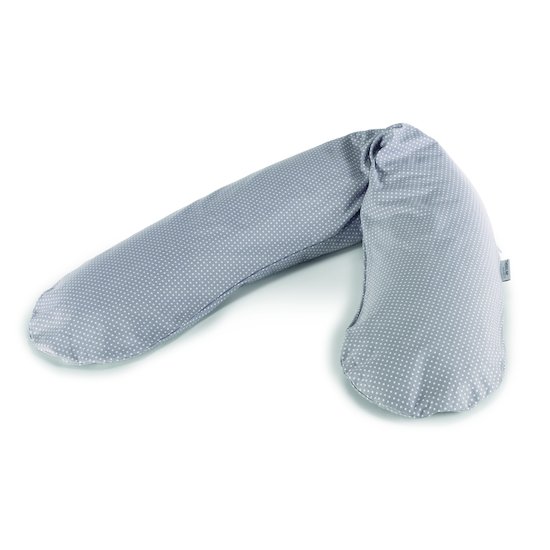 Coussin d'allaitement original Pois gris  de Theraline