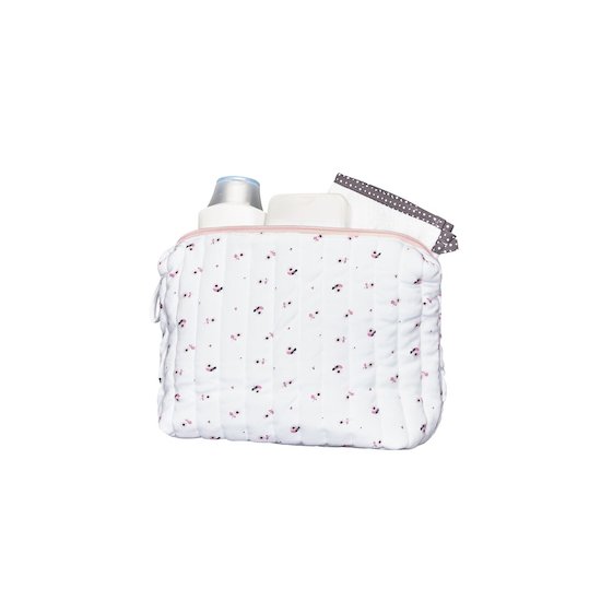 Miss Fleur de Lune trousse de toilette Rose  de Sauthon Baby's Sweet Home Miss Fleur de Lune trousse de toilette Rose  de Sauthon Baby's Sweet Home
