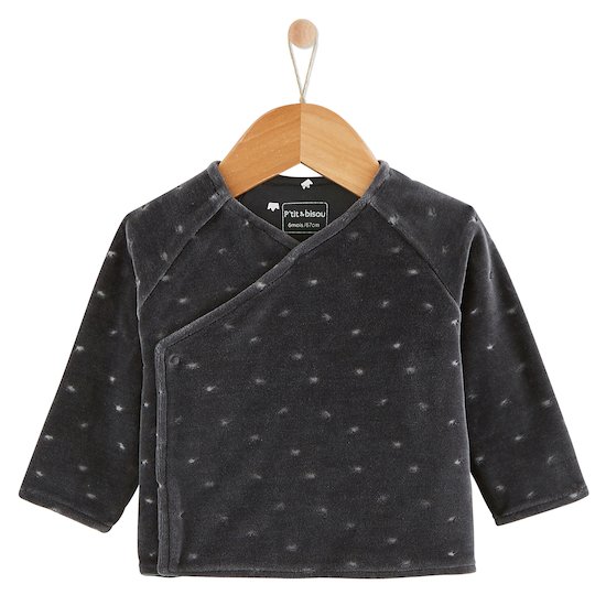 Ensemble deux pièces Royal Baby Gris carbone  de P'tit bisou Ensemble deux pièces Royal Baby Gris carbone  de P'tit bisou