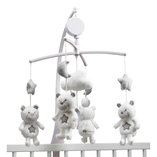 Céleste mobile musical Blanc  de Sauthon Baby's Sweet Home