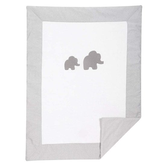 Tembo couverture éléphant Gris Blanc 75 x 100 cm de Nattou