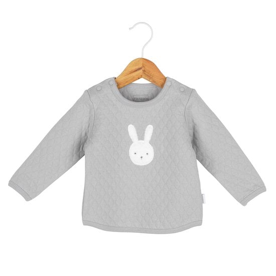 Sweat Lapin Câlin Gris lunar  de P'tit bisou