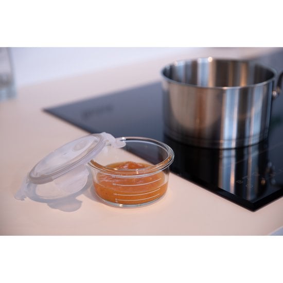 Lot de 3 B-Bols de conservation en Verre Blanc/Gris/Bleu 360 ml de Bo Jungle