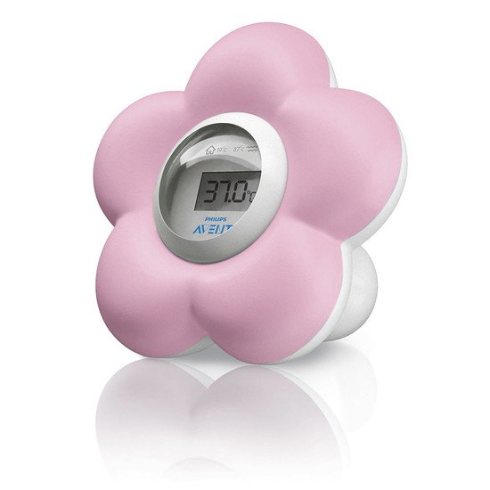 Thermomètre Fleur bain et chambre Rose  de Philips AVENT