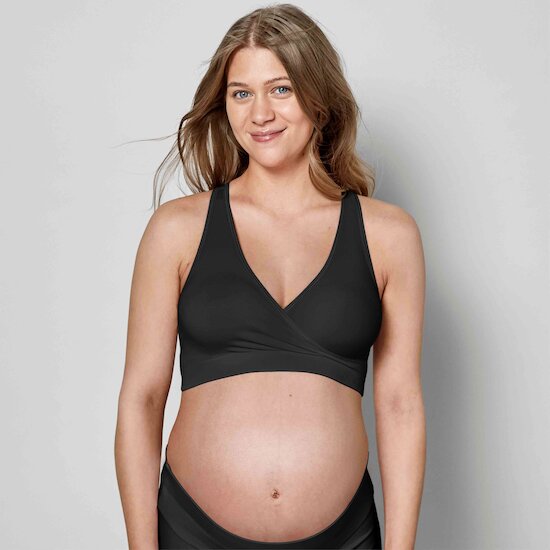 Brassière de nuit de grossesse et d'allaitement respirante Keep Cool Noir S  de Medela, Soutien gorge d'allaitement : Aubert Suisse