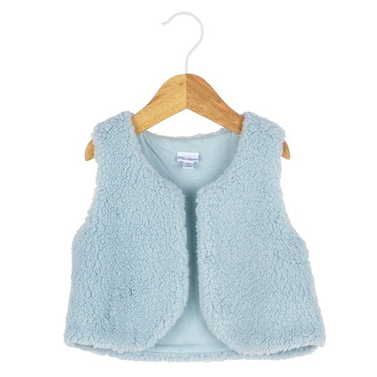 Veste courte doublée en sherpa enfant garçon/fille ECUREUIL