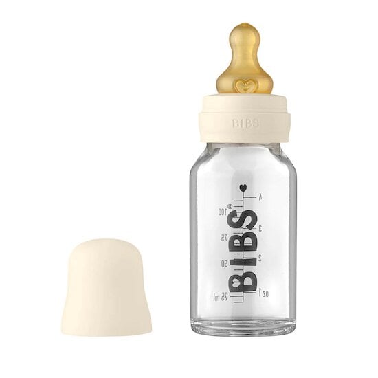 Biberon Baby Glass Ivoire 110 ml de BIBS
