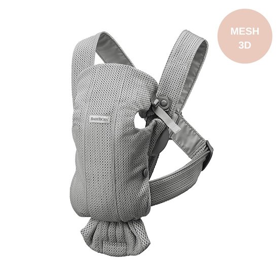 Porte-bébé Mini Gris mesh 3D  de BabyBjörn