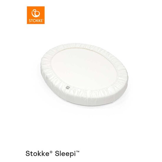Drap-housse Stokke® Sleepi™ Mini White  de Stokke® Drap-housse Stokke® Sleepi™ Mini White  de Stokke®
