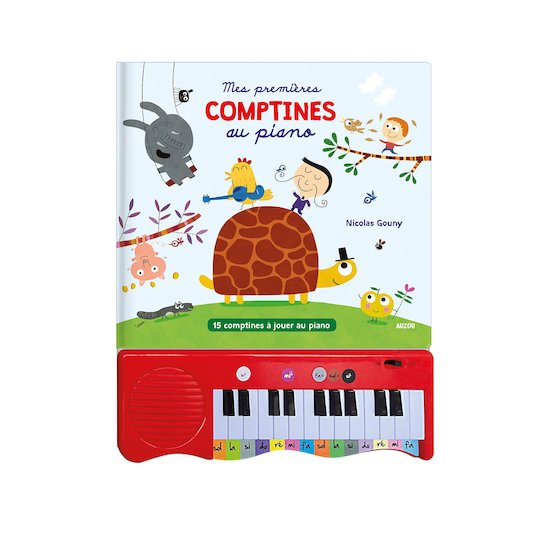 Mes Premieres Comptines Au Piano Rouge De Auzou Livres D Eveil Aubert