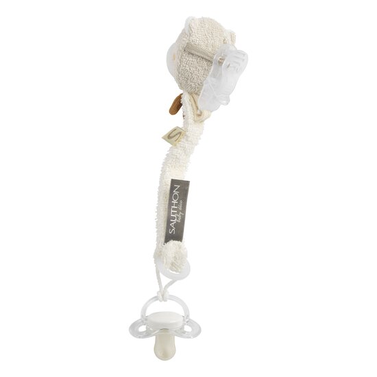 Attache Sucette coton bio Petit Soleil   de Sauthon Baby Déco