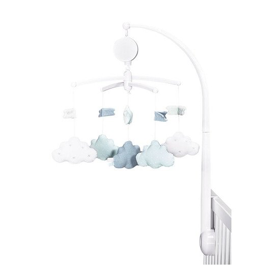 Lily Mobile Musical Lily Mint De Sauthon Baby Deco Mobiles Aubert