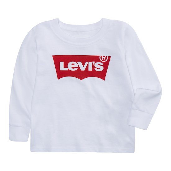 T-shirt manches longues Batwing Blanc  de Levi's Kids