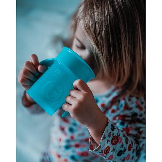 Tasse d'apprentissage 360° Bleu 230 ml de Twistshake