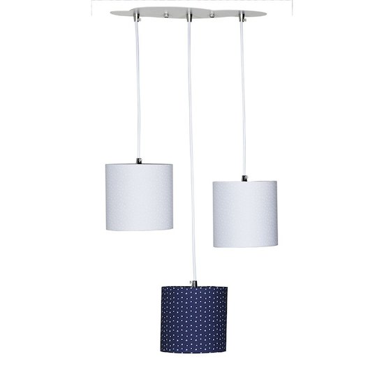 Merlin Suspension lumineuse trio Gris  de Sauthon Baby's Sweet Home