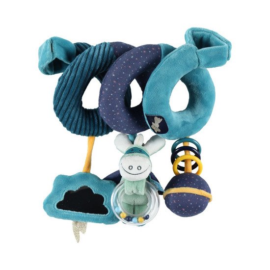 Spirale D Activites Super Heros Bleu De Noukies Peluches A Accrocher Aubert
