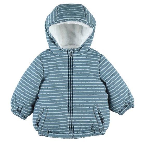 Anorak Cocon Garçon 2019 Rayures bleues 6 mois de Noukies