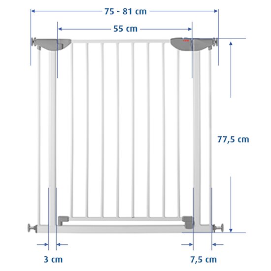 Barrière de sécurité Basic Gris  de Reer