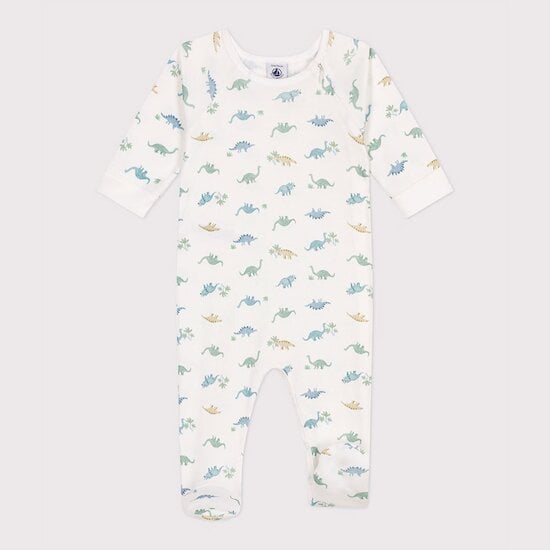 Pyjama bébé en coton dinosaures Marshmallow  de Petit Bateau