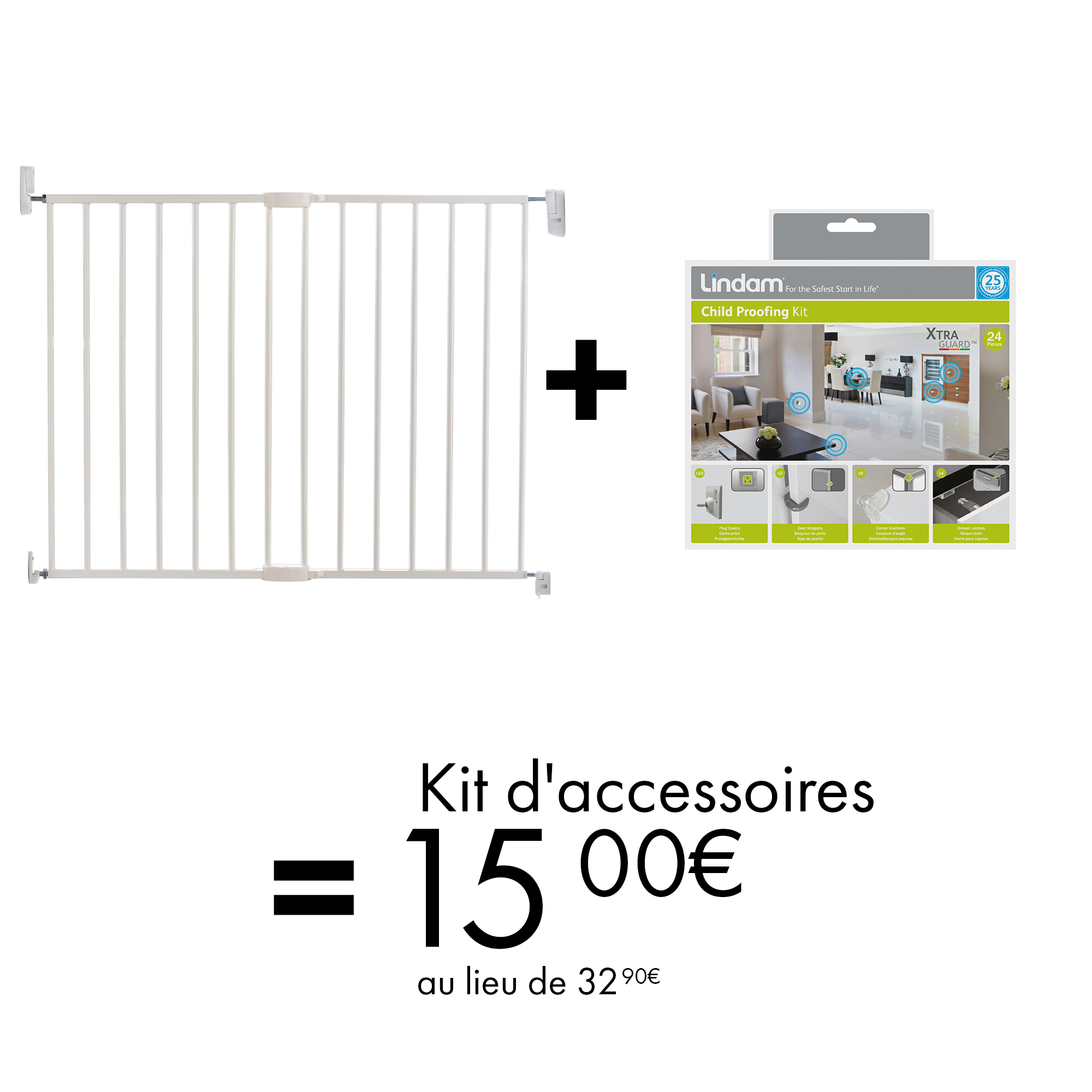 Kit d'accessoires de sécurité à 15€ pour l'achat d'une barrière de