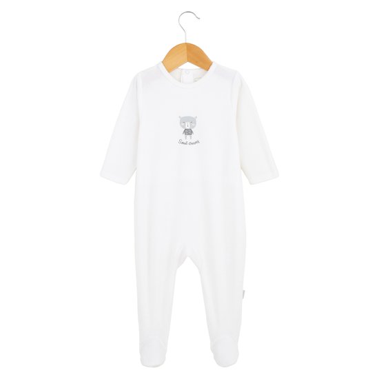 Pyjama ours Blanc 6 mois de P'tit bisou