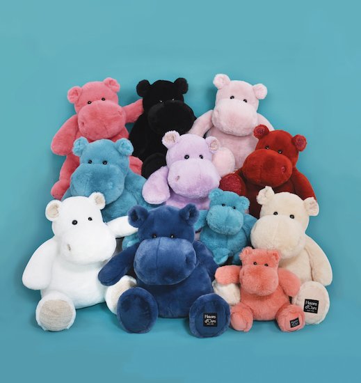 Les Hippos Peluche Hip'Blue 85 cm de Histoire d'ours