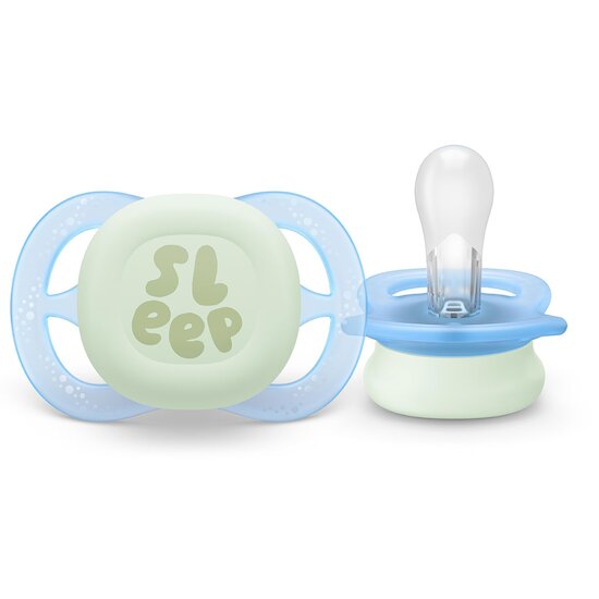 Lot de 2 sucettes ultra start fluorescentes  0-2 mois de Philips AVENT
