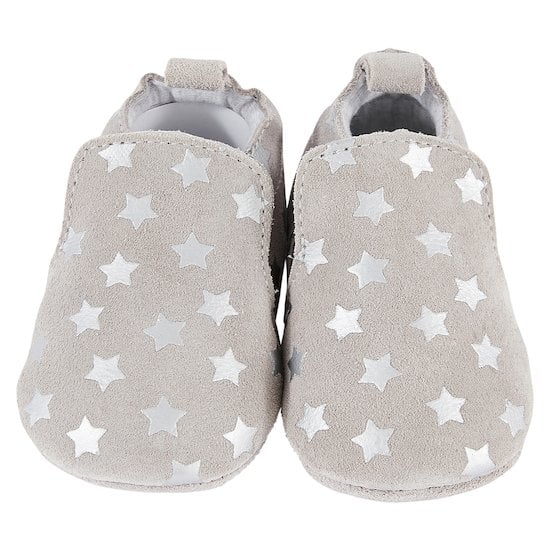 Chaussons cuir boy Gris 17/18 de P'tit bisou