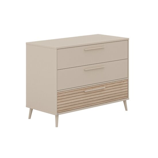 Commode Eefje Petit modèle Tiroirs Beige / Tiroir Bois  de Paidi