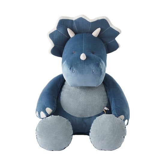 Tiga, Stegi & Ops Peluche large en Veloudoux Ops  Bleu  de Noukies