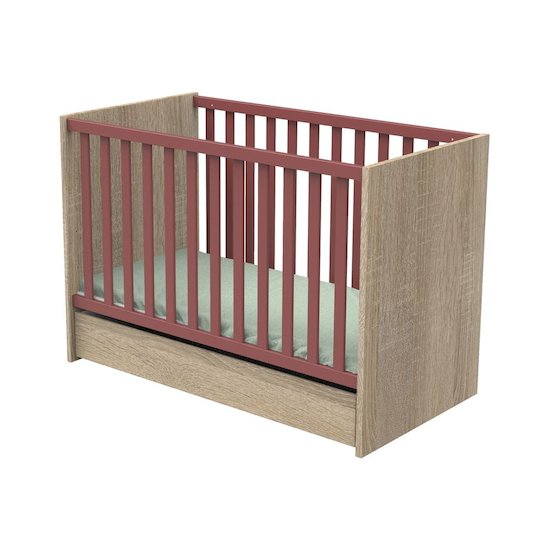 Nova new lit bébé 60x120 Rose canyon  de Sauthon Baby's Sweet Home Nova new lit bébé 60x120 Rose canyon  de Sauthon Baby's Sweet Home